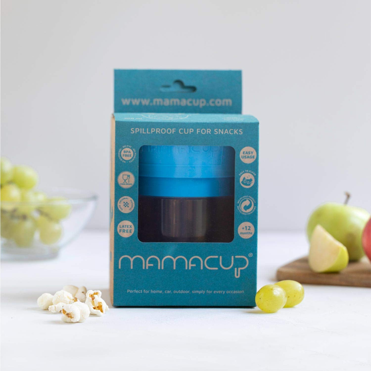 MamaCup - Nádoba na snack modrá