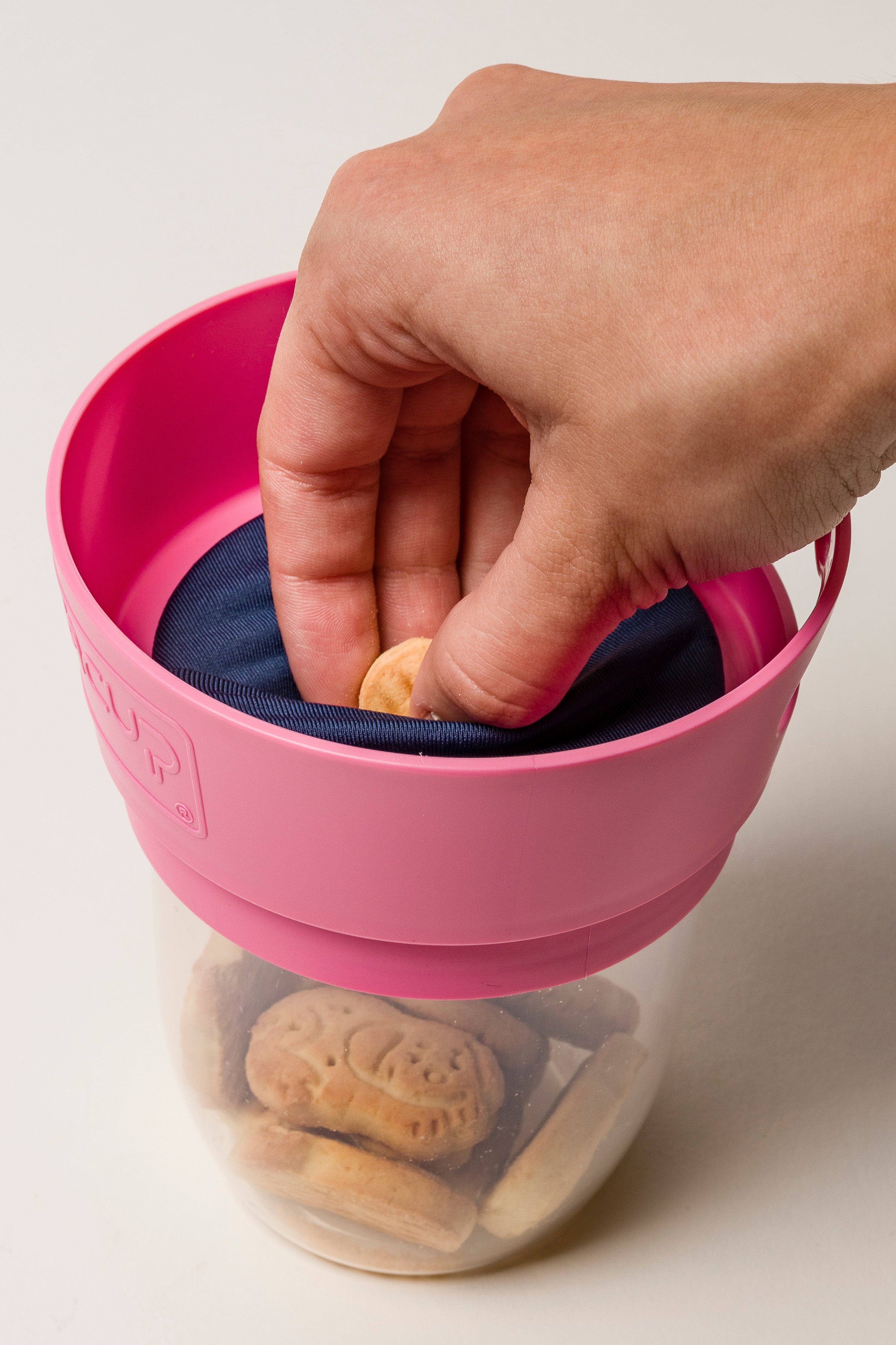 MamaCup - Nádoba na snack ružová