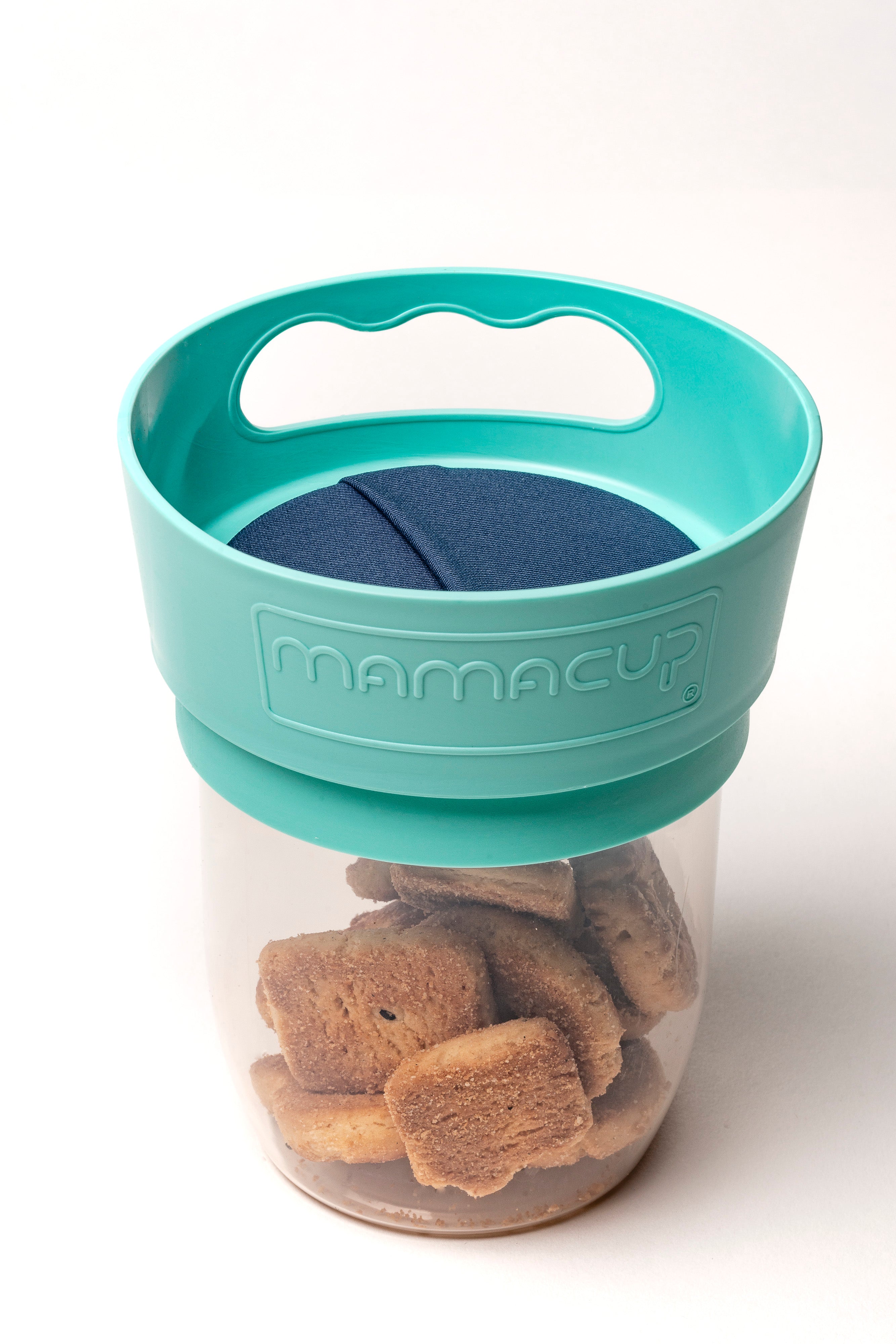 MamaCup - Nádoba na snack tyrkysová